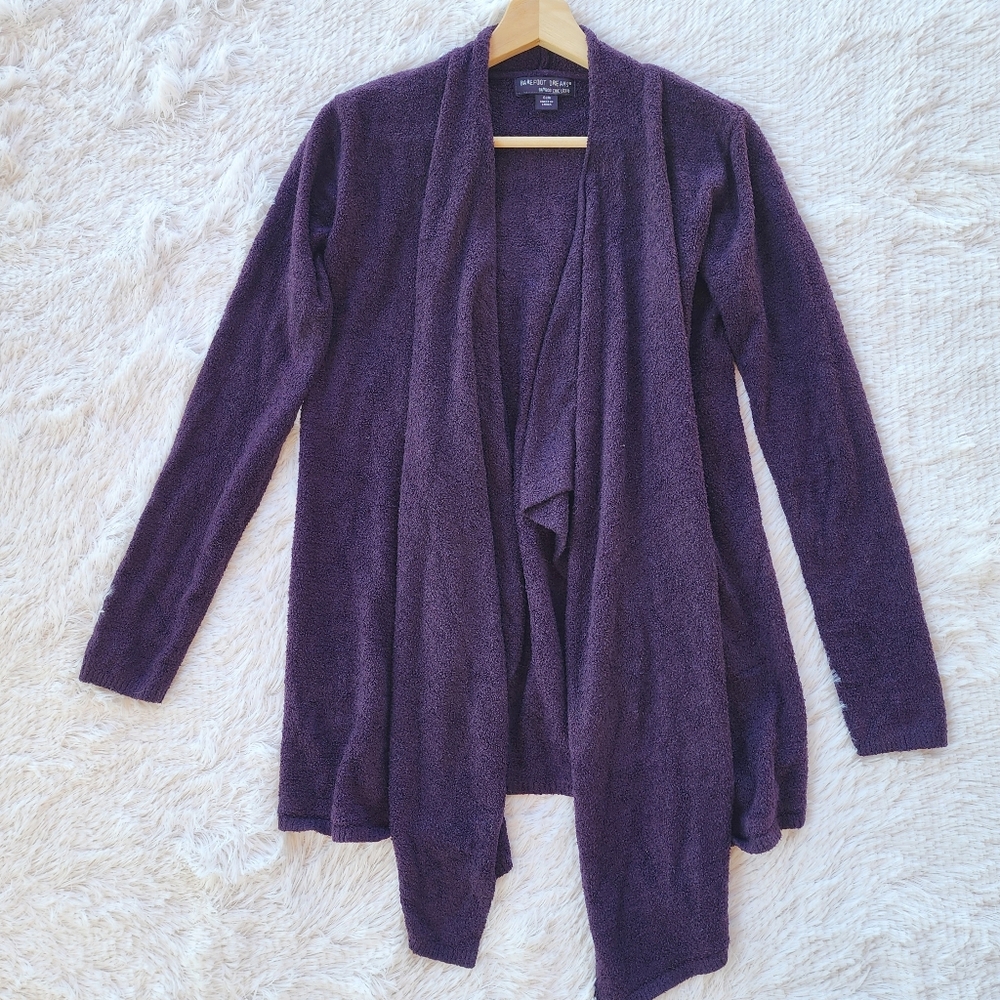 Barefoot Dreams Purple Bamboo Chic Lite Calypso Wrap Cardigan